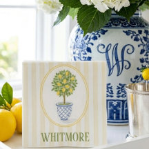 Personalised Palm Beach Lemon Topiary