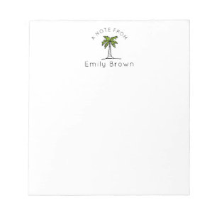 Personalised Palm tree Notepads