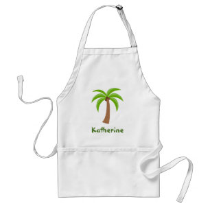 Personalised Palm Tree Standard Apron