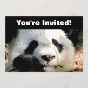 Personalised Panda Bear Birthday Party Invitation