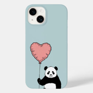 Personalised Panda Holding Heart Balloon – Sweet  Case-Mate iPhone 14 Case