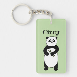 Personalised Panda Keychain