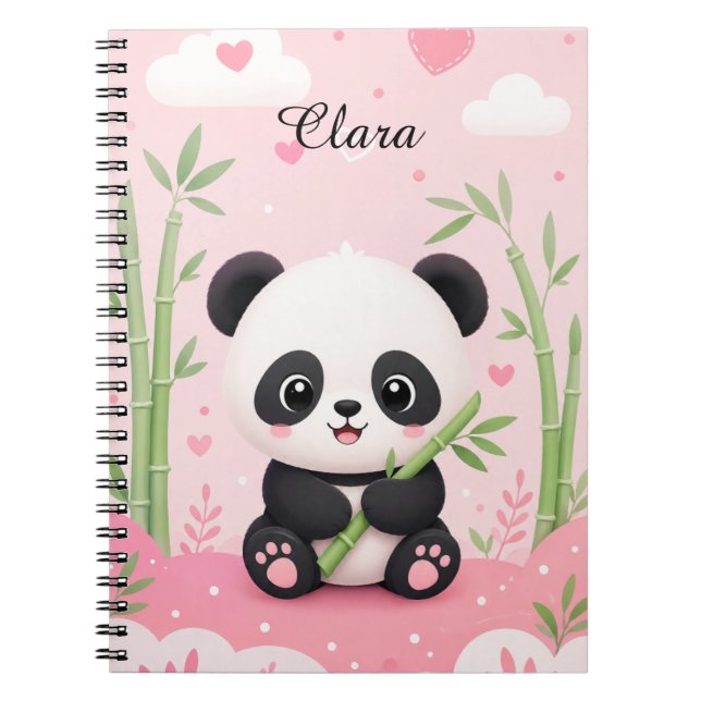 Personalised Panda Notebook (Front)