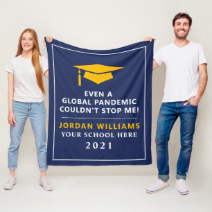 Personalised Pandemic - Graduate Class of 2022 Fleece Blanket