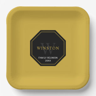 Personalised Paper Plate for Family Reunion