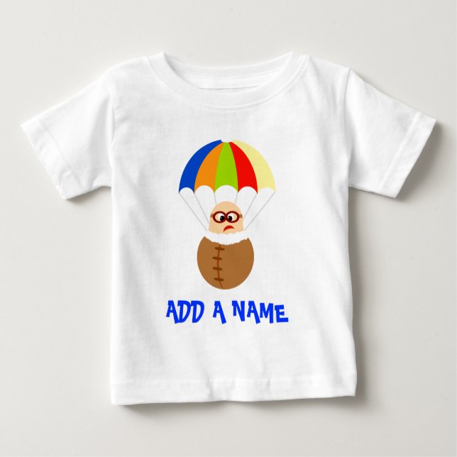 Personalised Parachute Baby T-Shirt (Front)