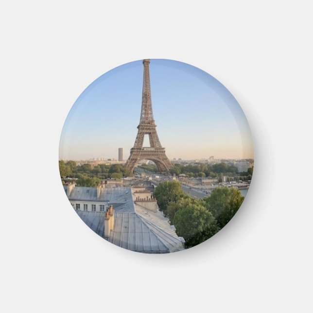 Personalised Paris City Skyline Souvenir  Magnet (Front)
