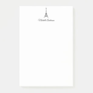 Personalised Paris Eiffel Tower France  Post-it Notes