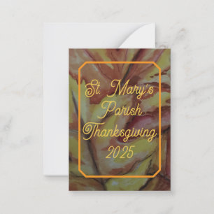 Personalised Parish Thanksgiving Holy Card