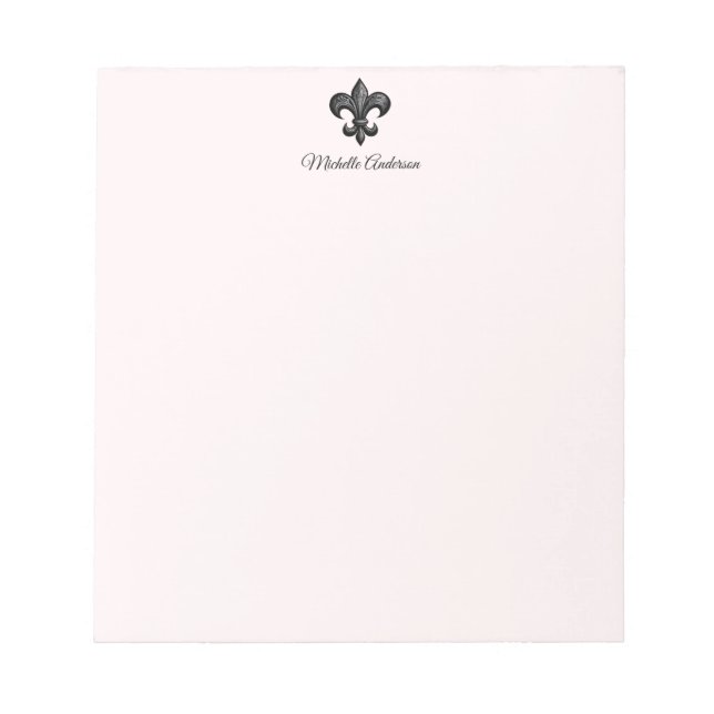 Personalised Parisian French Fleur de Lis Paris    Notepad (Front)