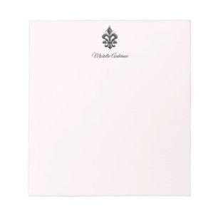 Personalised Parisian French Fleur de Lis Paris    Notepad