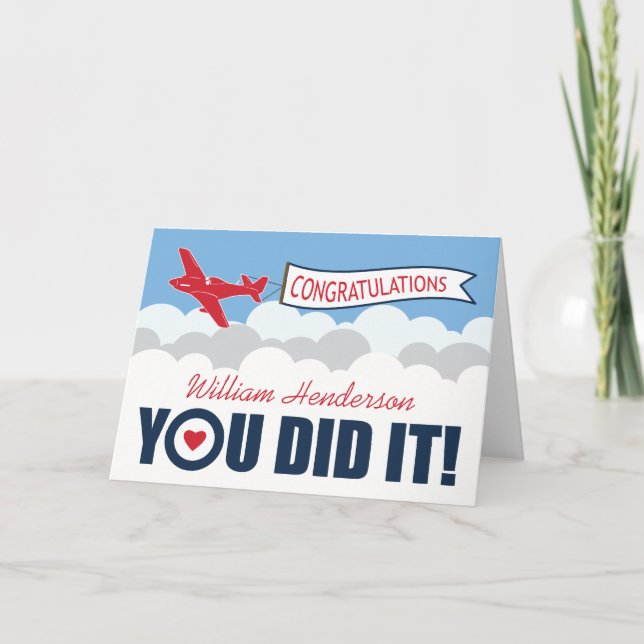 Personalised Passing Out Parade | British RAF Card (Front)