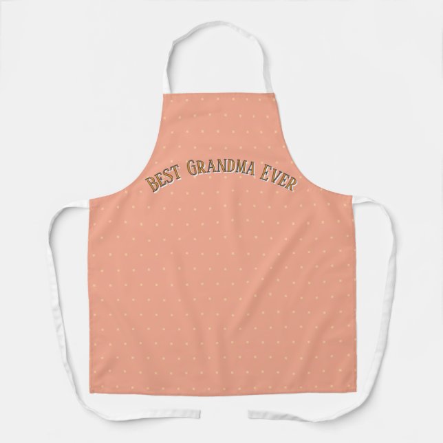 Personalised Pastel Baking Apron - Custom Name (Front)