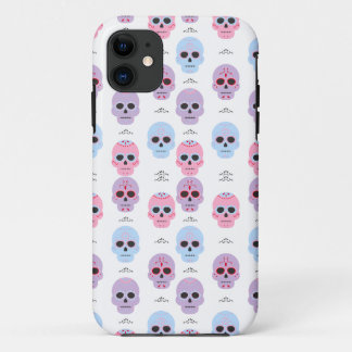 Personalised Pastel Colour Skull pattern  Case-Mate iPhone Case