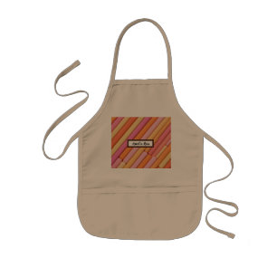Personalised Pastel Geometric Abstract Kids Apron
