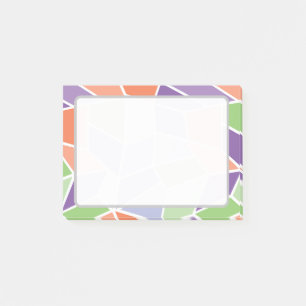 Personalised Pastel Geometric Mosaic Post-it Notes