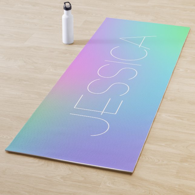 Personalised Pastel Gradient Yoga Mat (In Situ)