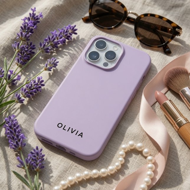 Personalised Pastel Lavender Name Case-Mate iPhone Case (Creator Uploaded)