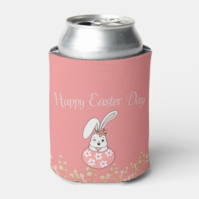 Personalised Pastel Pink Easter Cooler (Can Front)