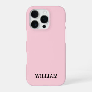 Personalised Pastel Pink iPhone Case with Custom