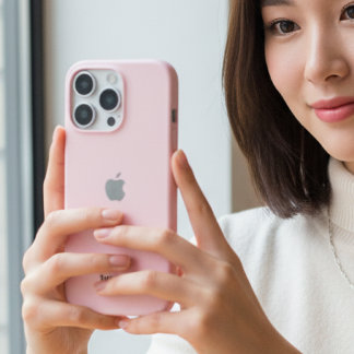 Personalised Pastel Pink iPhone Case with Custom