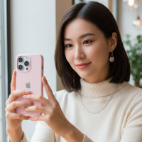 Personalised Pastel Pink iPhone Case with Custom