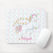 Personalised Pastel Pink Magical Unicorn Stars