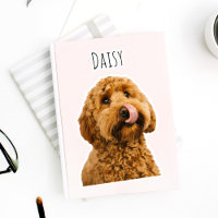 Personalised Pastel Pink Phone Case with Dog Photo
