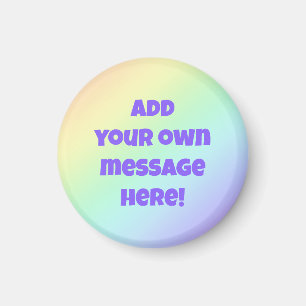 Personalised Pastel Rainbow Magnet