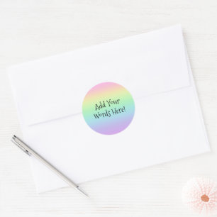 Personalised Pastel Rainbow Sticker