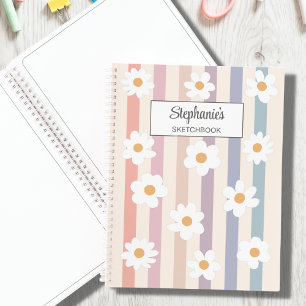 Personalised Pastel Sketch Art  Notebook