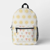 Personalised Pastel Sunshine Printed Backpack (Front)
