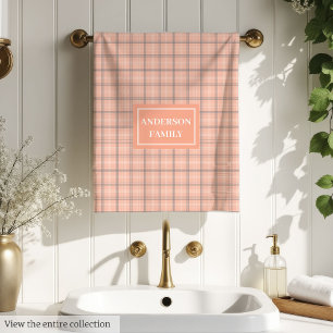 Personalised Pastel Towels Chic Family Accent