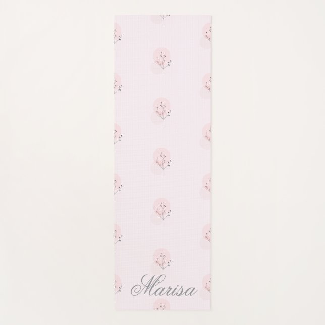 Personalised Pastel Yoga Mat - Custom Name (Front)
