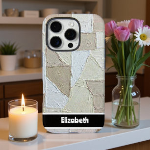 Personalised Patchwork Texture iPhone 16 Pro Case