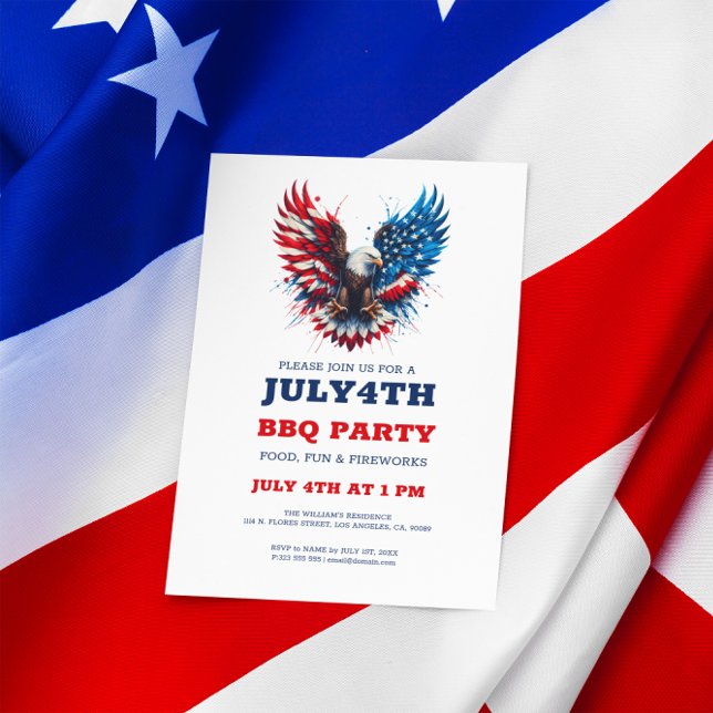 Personalised Patriotic America Bold Eagle Invite (Creator Uploaded)
