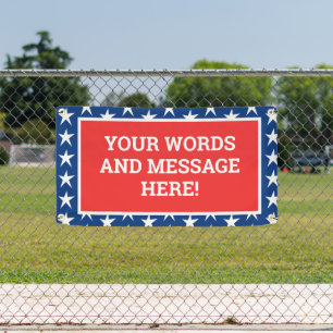 Personalised Patriotic Banner