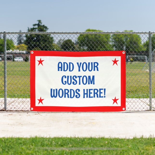 Personalised Patriotic Banner (Insitu)