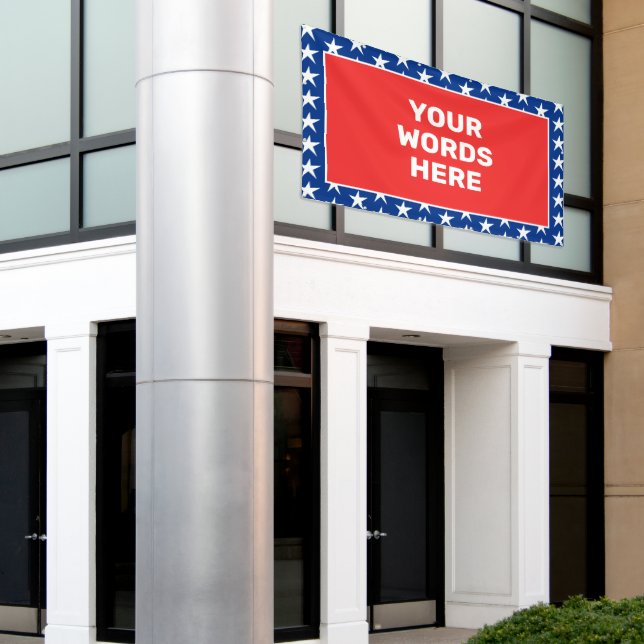 Personalised Patriotic Banner (Outside Building)
