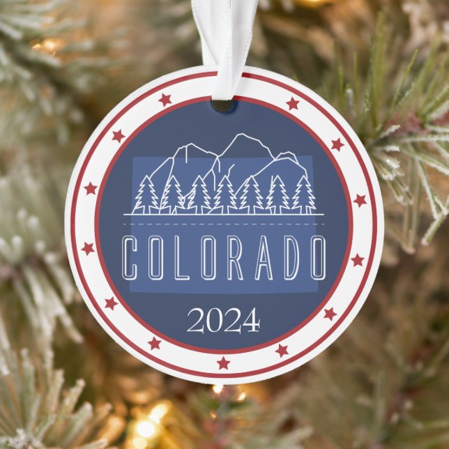 Personalised Patriotic Christmas Ornament – USA  (Tree)