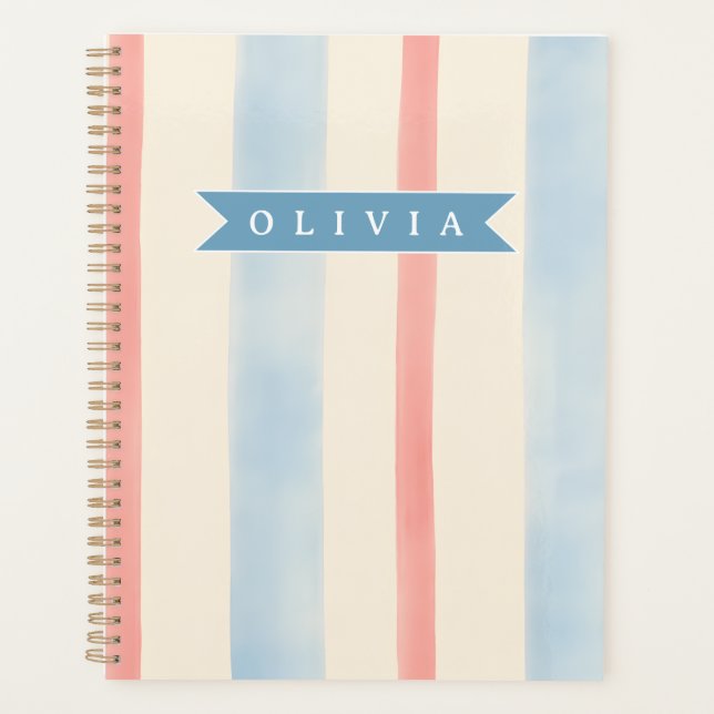 Personalised Patriotic Memorial Day 4th of July Planner (Front)