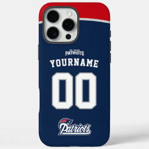 Personalised Patriots Jersey American Football iPhone 16 Pro Max Case