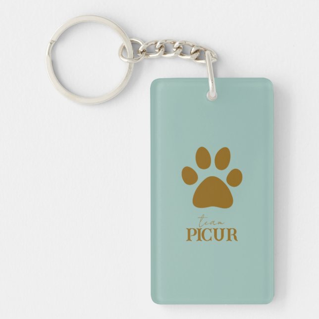Personalised Paw Key Ring (Front)