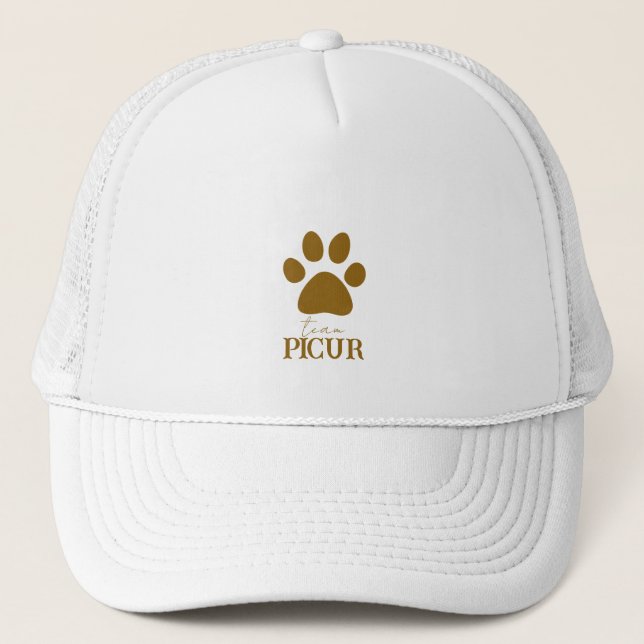 Personalised Paw Trucker Hat (Front)