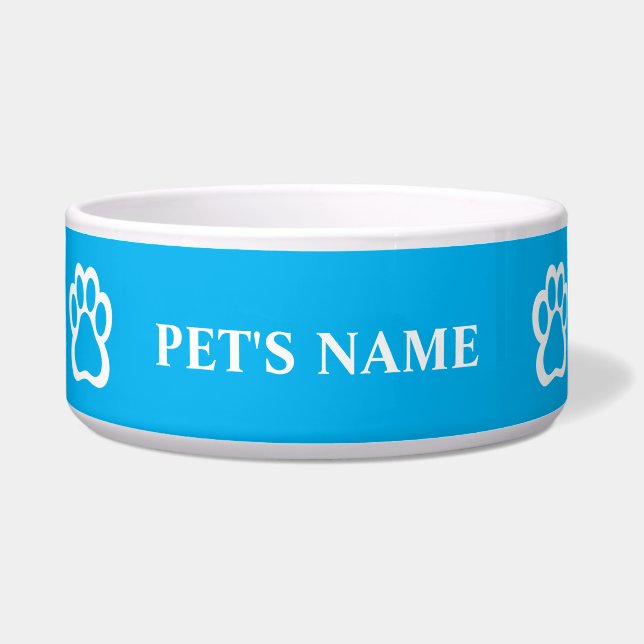 Personalised Pawprint Pet Bowl (Front)