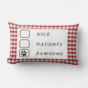 Personalised PAWSOME DOG PAW DOG Lumbar Cushion