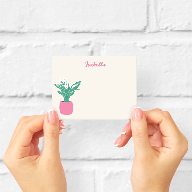 Personalised Peace Lily Sticky Notes (Creator Uploaded)