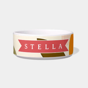 Personalised Peach Pattern Cute Retro Summer Bowl