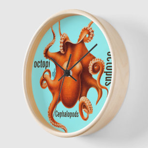 Personalised Peacock Chandelier Clock