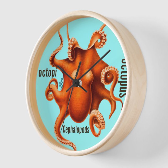 Personalised Peacock Chandelier Clock (Angle)